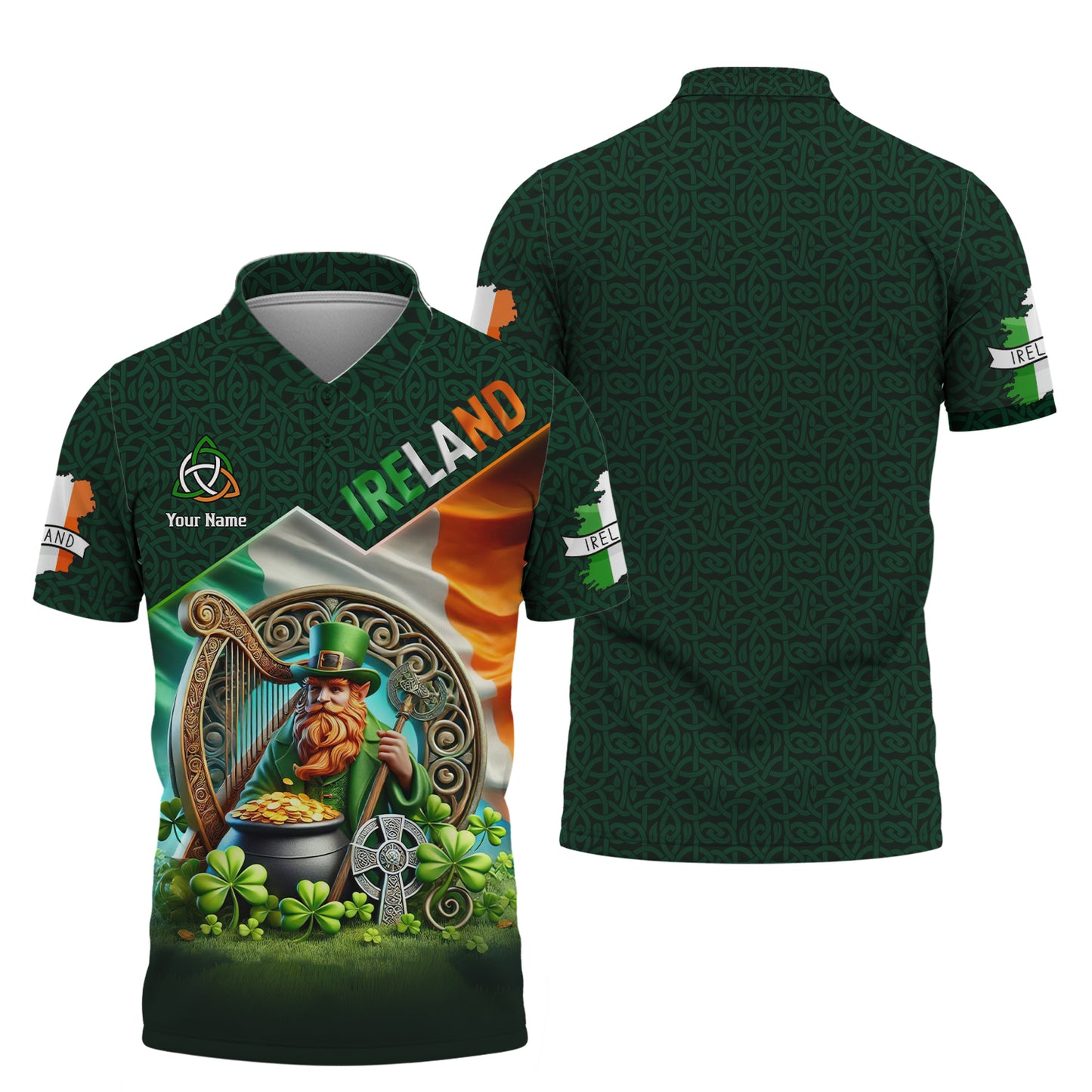 Personalized Irish Heritage Shirt - Celebrate St. Patrick's Day with Irish Pride