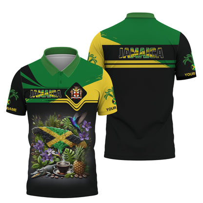 Camisetas con estampado 3D completo de guerrero cocodrilo de Jamaica, regalo con nombre personalizado para los amantes de Jamaica