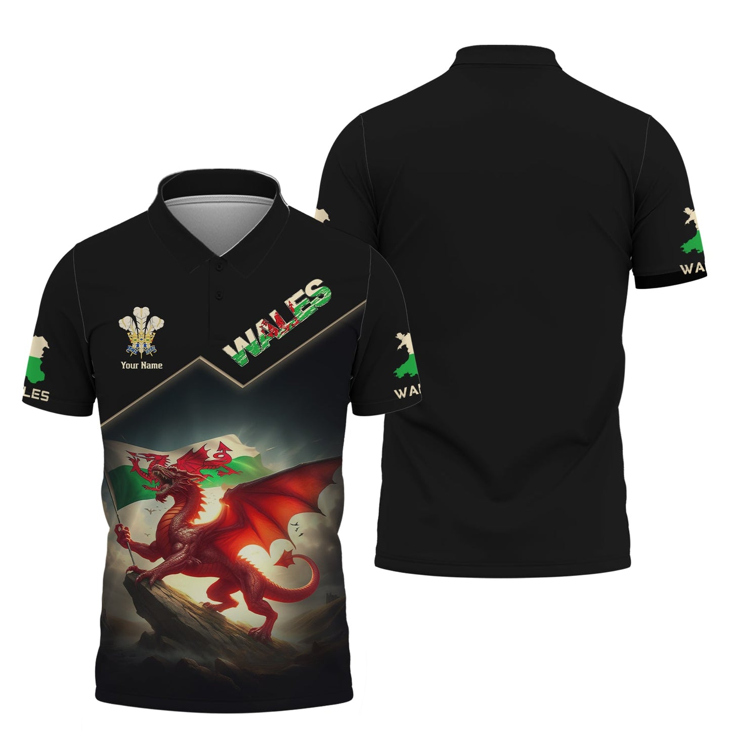 Dragon Fighting 3D Full Print Wales Zipper Hoodie Custom Gift For Wales Lovers