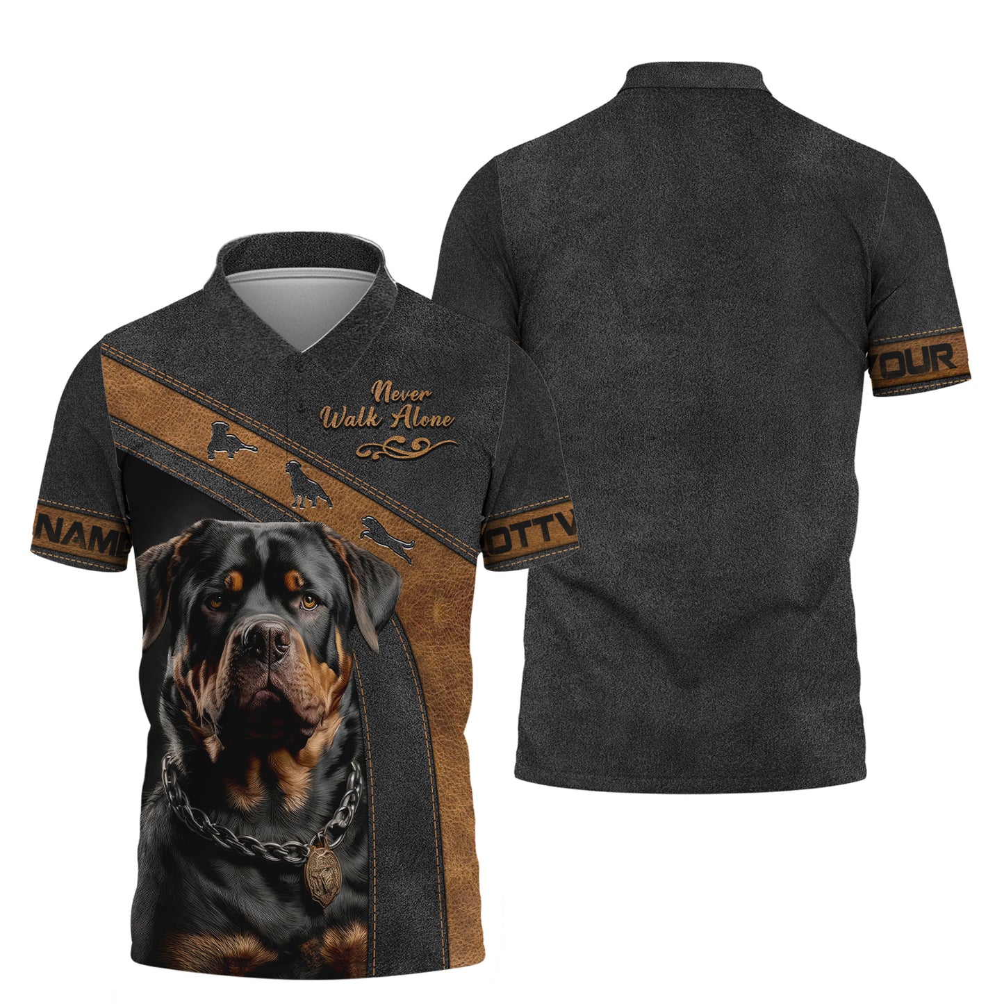 T-shirts personnalisés Majestic Rottweiler T-shirt 3D Rottweiler Cadeau pour les amoureux des chiens