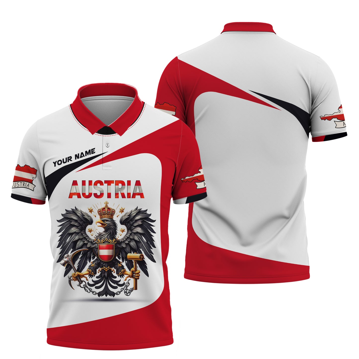 Camiseta personalizada del orgullo austriaco: celebre la herencia austriaca