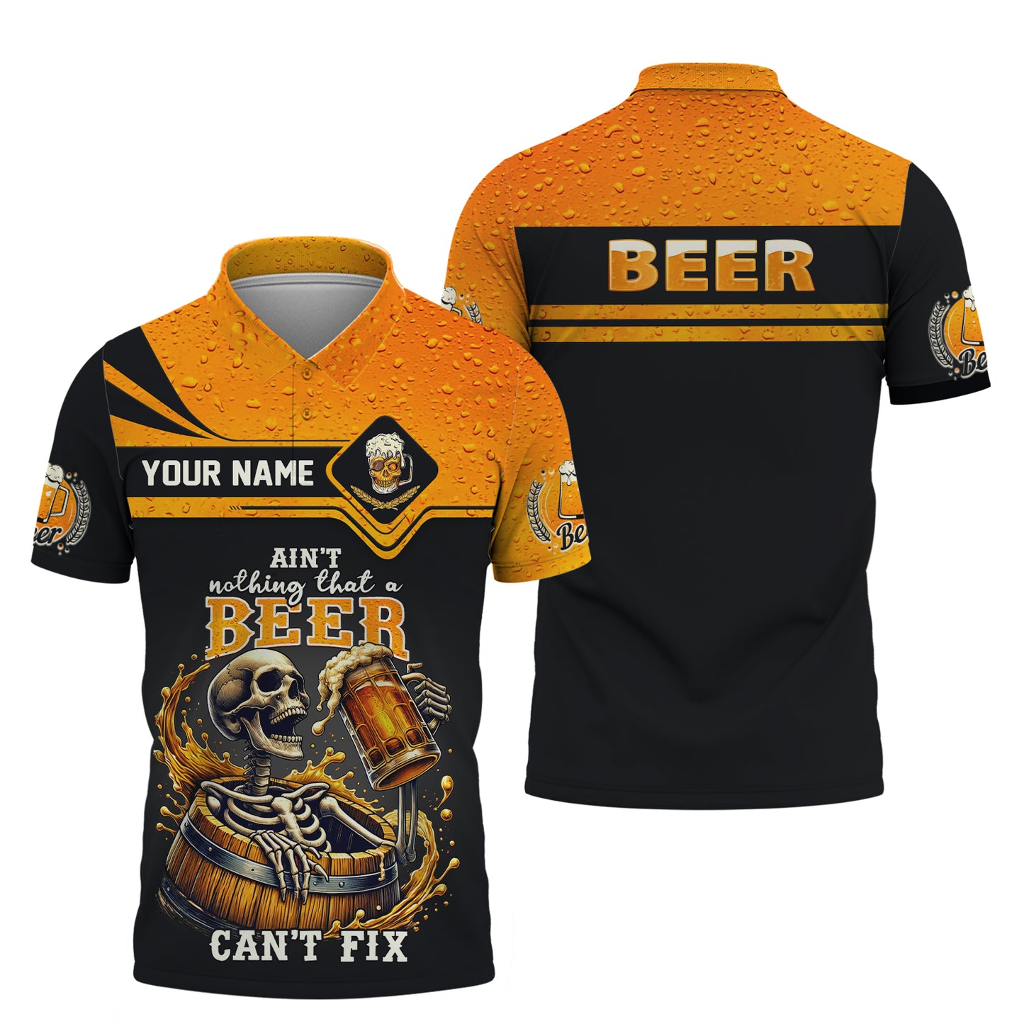 T-shirts personnalisés avec nom de bière Aint't Nothing That A Beer Can't Fix 3D Shirt Gift For Beer Lovers