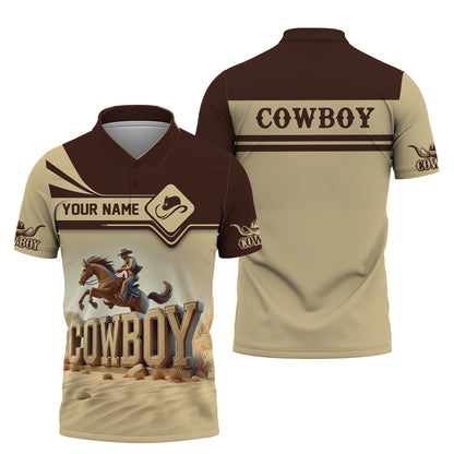 Customizable Western Cowboy 3D shirt Personalized Name Gift For Cowboy Lovers