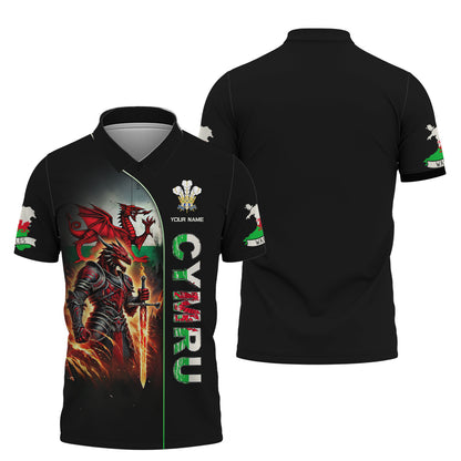 Personalized Cymru Dragon Shirt - Embrace Welsh Pride and Heritage