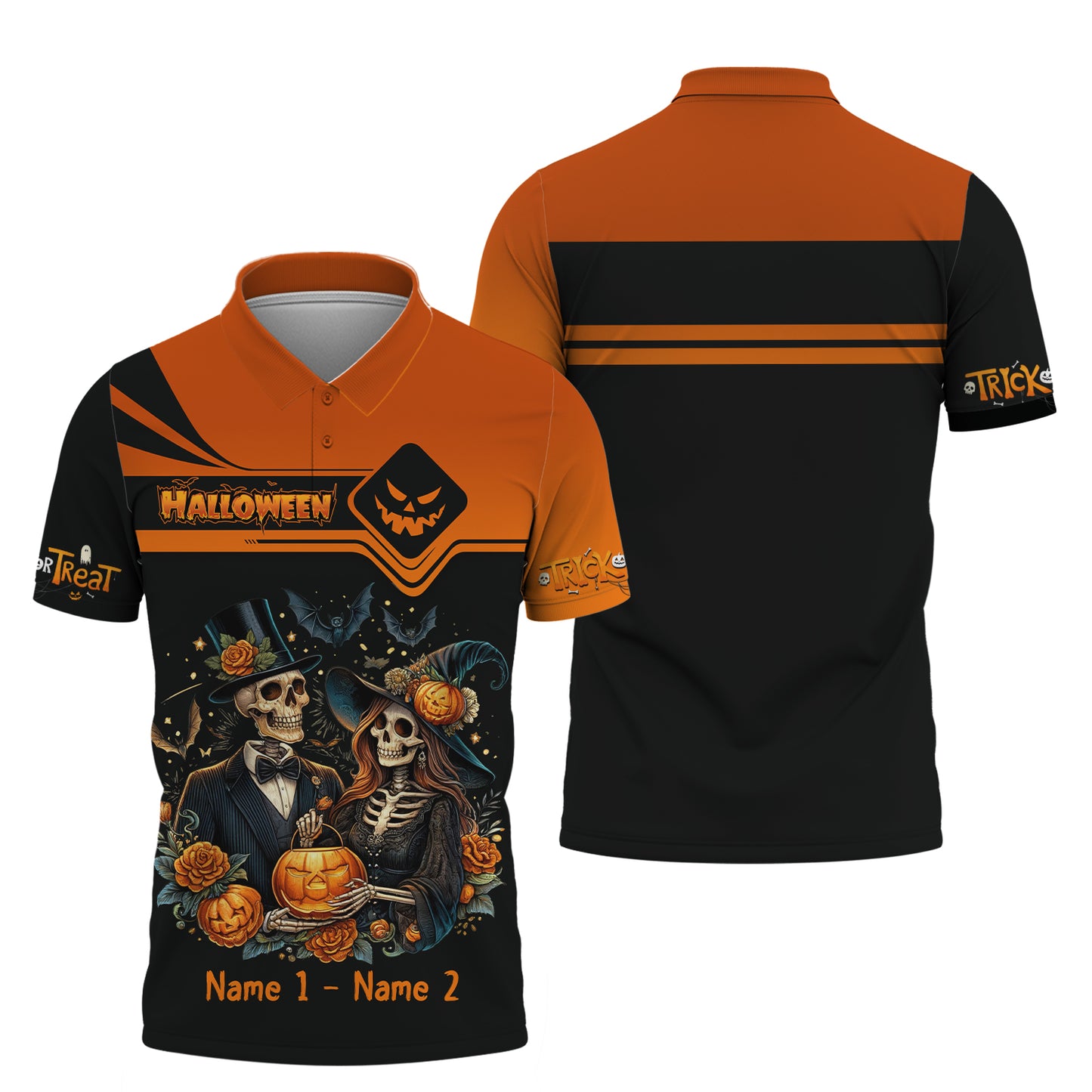 T-shirts personnalisés 3D avec nom joyeux Halloween Berger allemand avec citrouille T-shirt Halloween