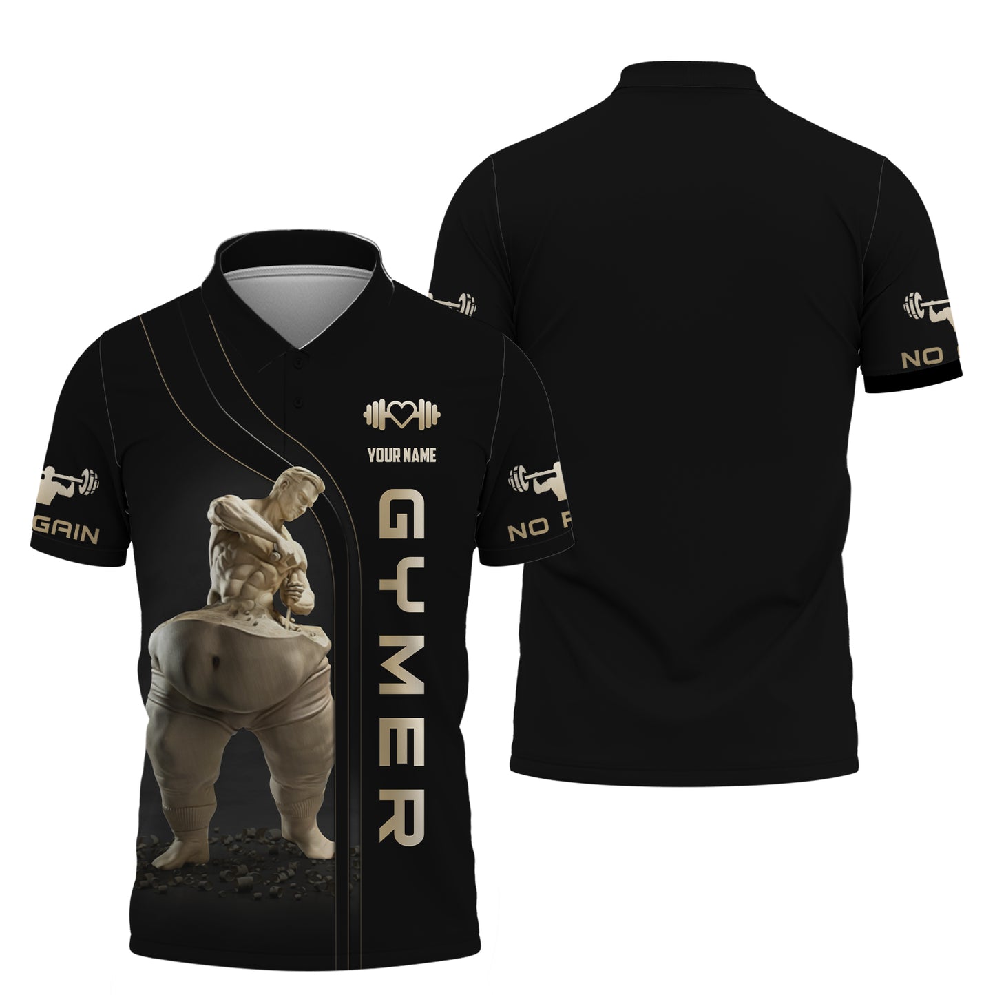 Camisetas de gimnasio con estampado completo en 3D para hombre, regalo personalizado con nombre para amantes del gimnasio