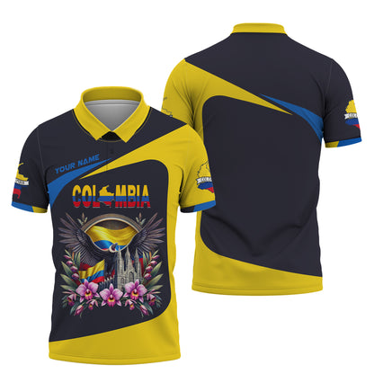 Personalized Colombia With Andes Condor Shirt - Celebrate Colombian Heritage