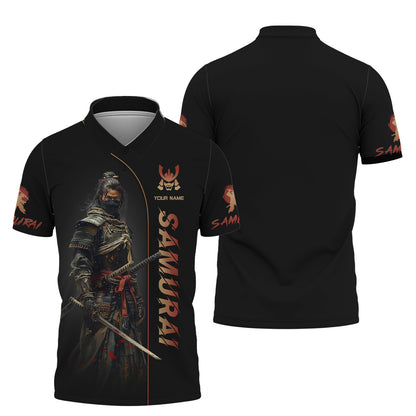 Customizable Samurai Warrior T-shirt Unleash Your Inner Bushido Personalized Name Gift For Samurai Lovers