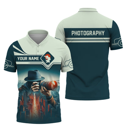 Fotografía Camisetas personalizadas Fotógrafo en la ciudad Camiseta 3D Regalo para amantes de la fotografía