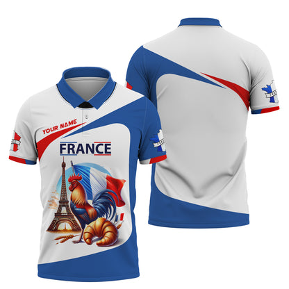 Personalized France Pride Shirt - Celebrate French Heritage in Style