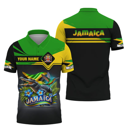 T-shirt Jamaica Life avec nom personnalisé, impression 3D complète, cadeau pour les amoureux jamaïcains