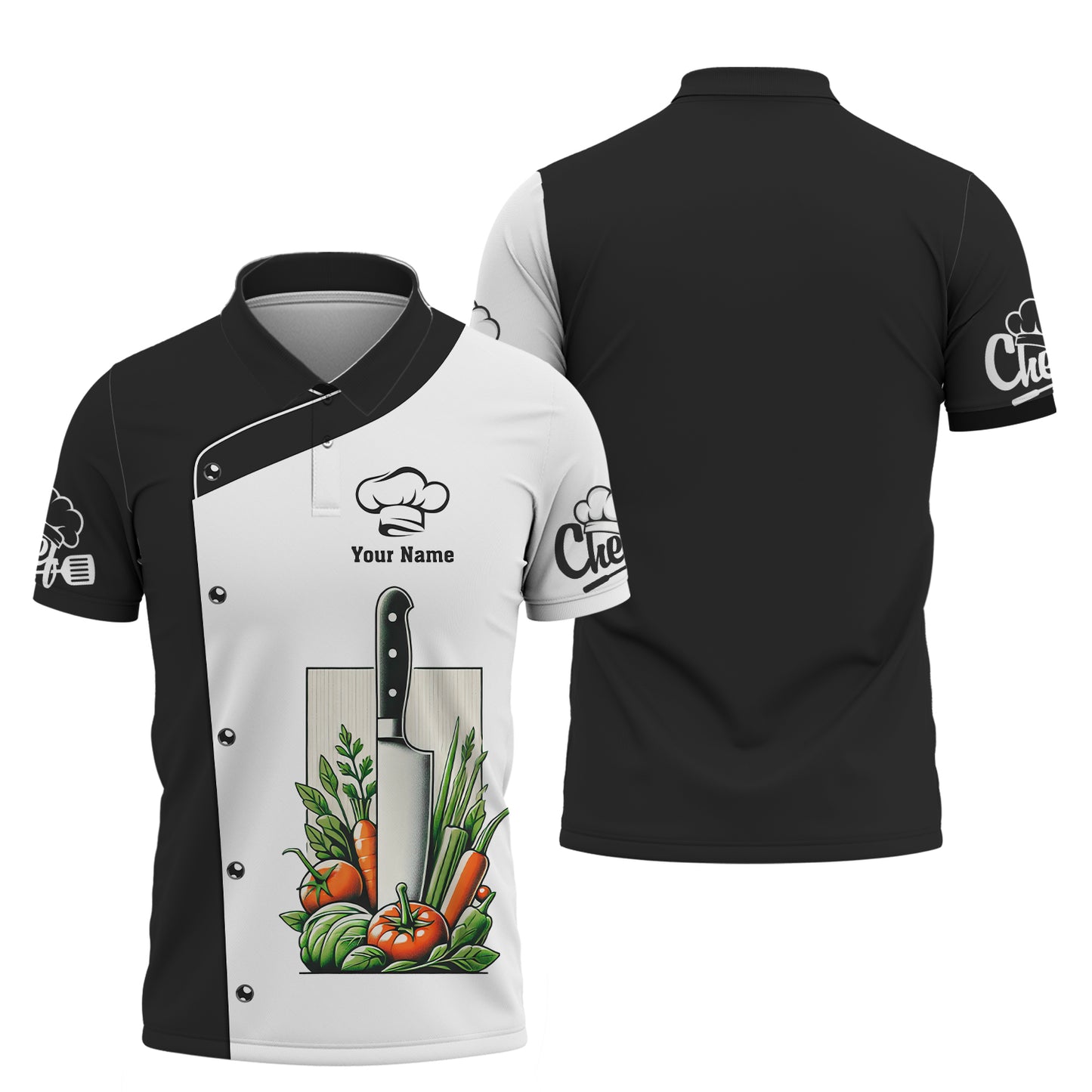 Personalized Chef's Knife Shirt - Show Your Culinary Passion