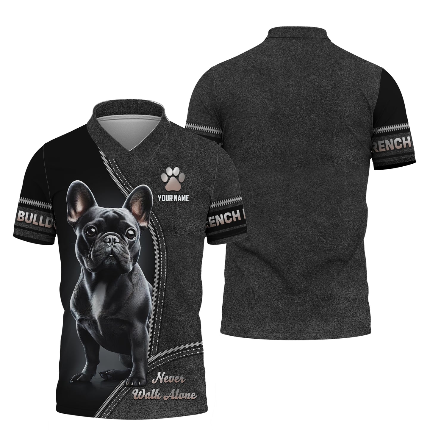 T-shirts bouledogue américain à impression complète en 3D, cadeau personnalisé avec nom pour les amoureux des chiens