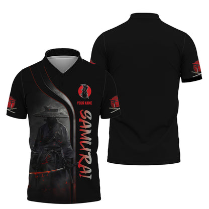 Samurai Warrior Custom 3D Shirt Personalized Name Gift For Samurai Lovers