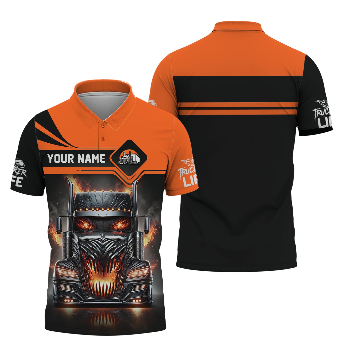 Custom Trucker Life T-Shirt Personalized Name Gift For Trucker Lovers