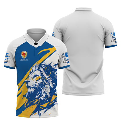 Personalized Scotland Shirt - Bold Lion Design