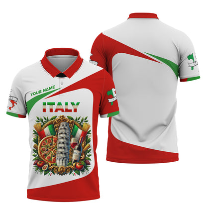 T-shirt 3D Italie Life Italie T-shirt personnalisé Cadeau pour amoureux italiens