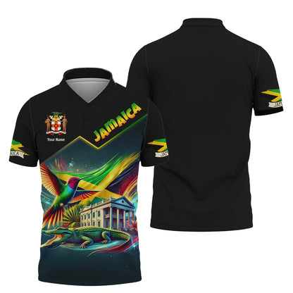 3D Full Print National Pride Of Jamaica Shirts Personalized Name Gift For Jamaican Lovers