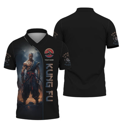 Sweat à capuche zippé 3D Shaolin Kung Fu T-shirts personnalisés Shaolin Kung Fu Cadeau pour les amateurs de Shaolin Kung Fu