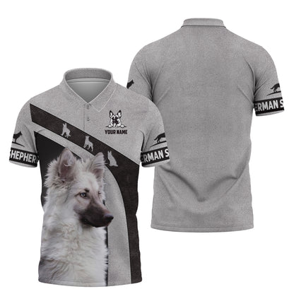 3D Full Print Silver Sable German Shepherd T-Shirts Personalized Name Gift For Dog Lovers