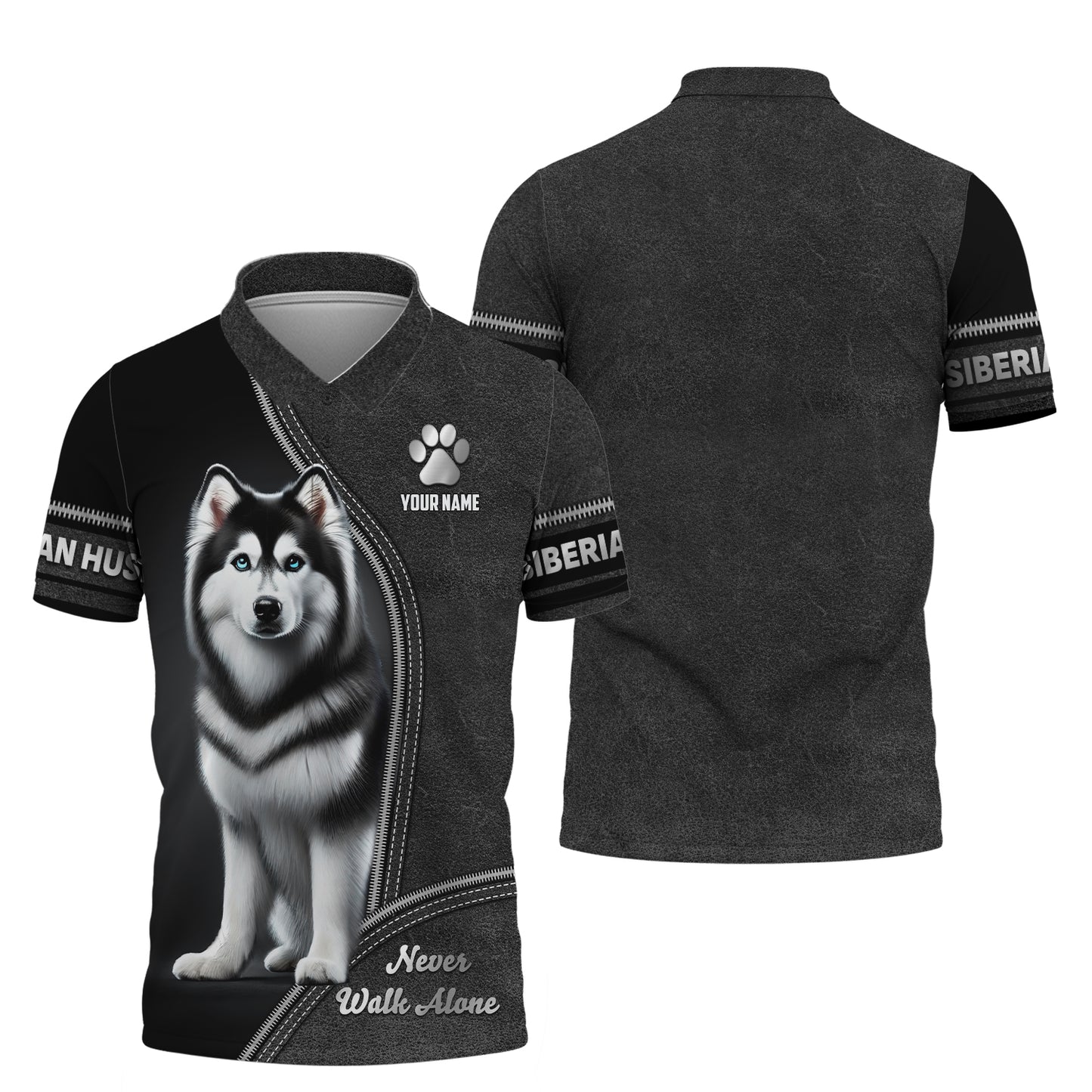 Camiseta con nombre personalizado de montaña bernesa, regalo Never Walk Alone para amantes de los perros, camisetas 3D