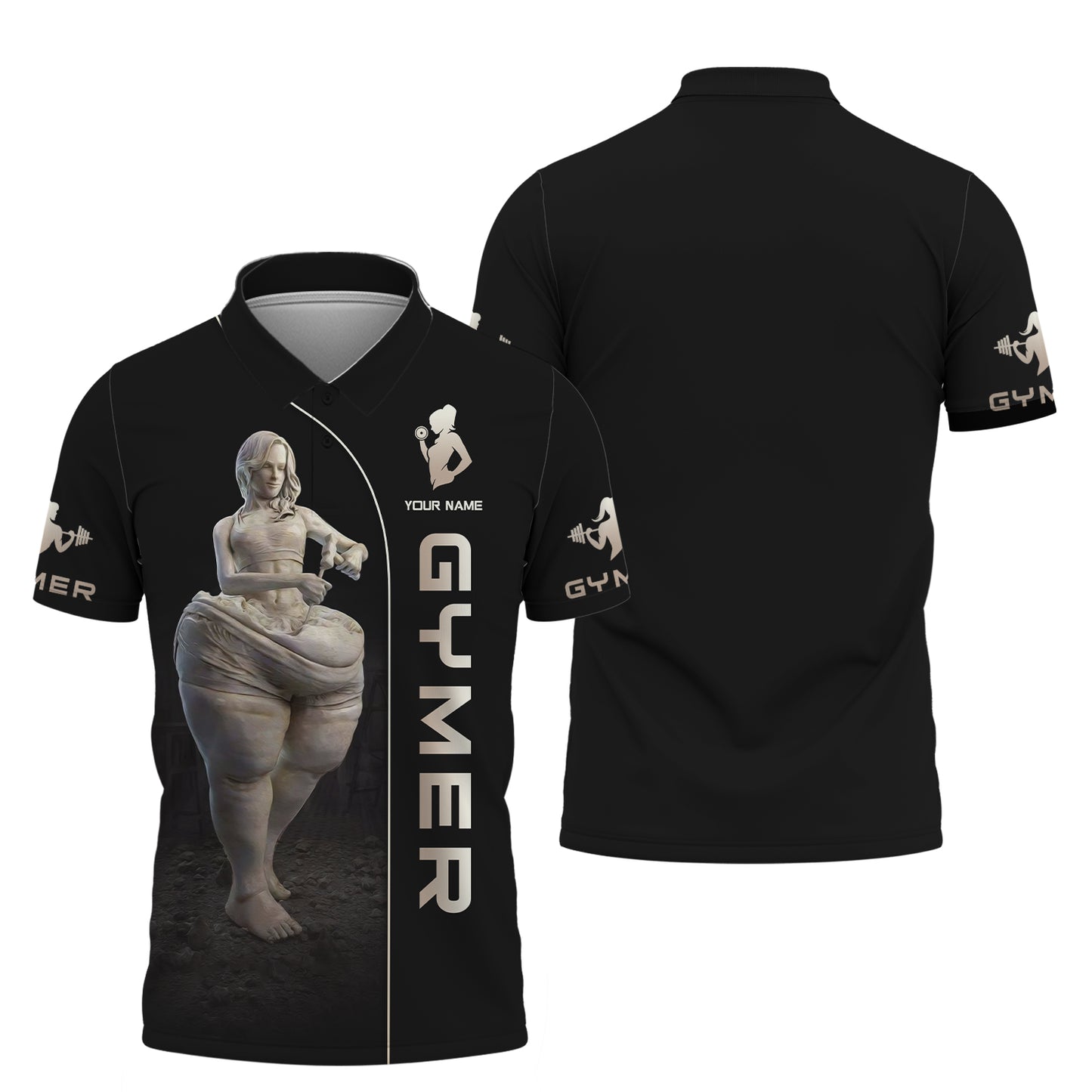 Camisetas de gimnasia para mujer con estampado completo en 3D, regalo personalizado con nombre para amantes del gimnasio