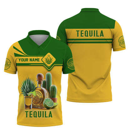 3D Full Print Tequila T-Shirt Personalized Name Gift For Wine Lovers