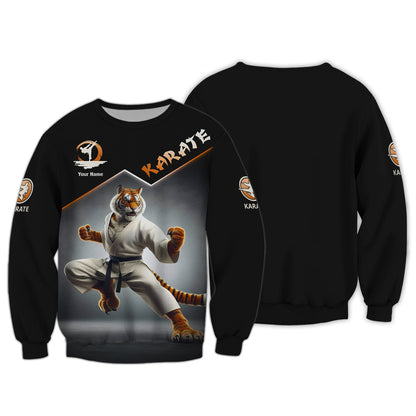 Sweat à capuche zippé personnalisé Karate Tiger - Libérez votre guerrier intérieur