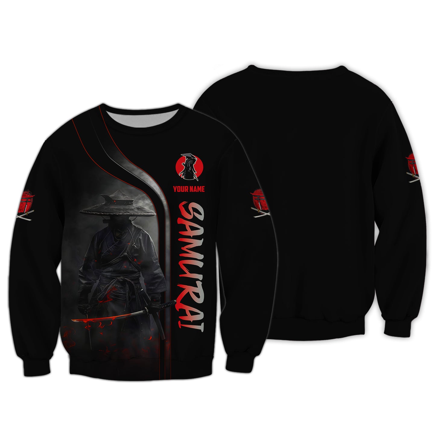 Samurai Warrior Custom 3D Shirt Personalized Name Gift For Samurai Lovers