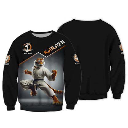 Personalized Karate Tiger Shirt - Unleash Your Inner Warrior