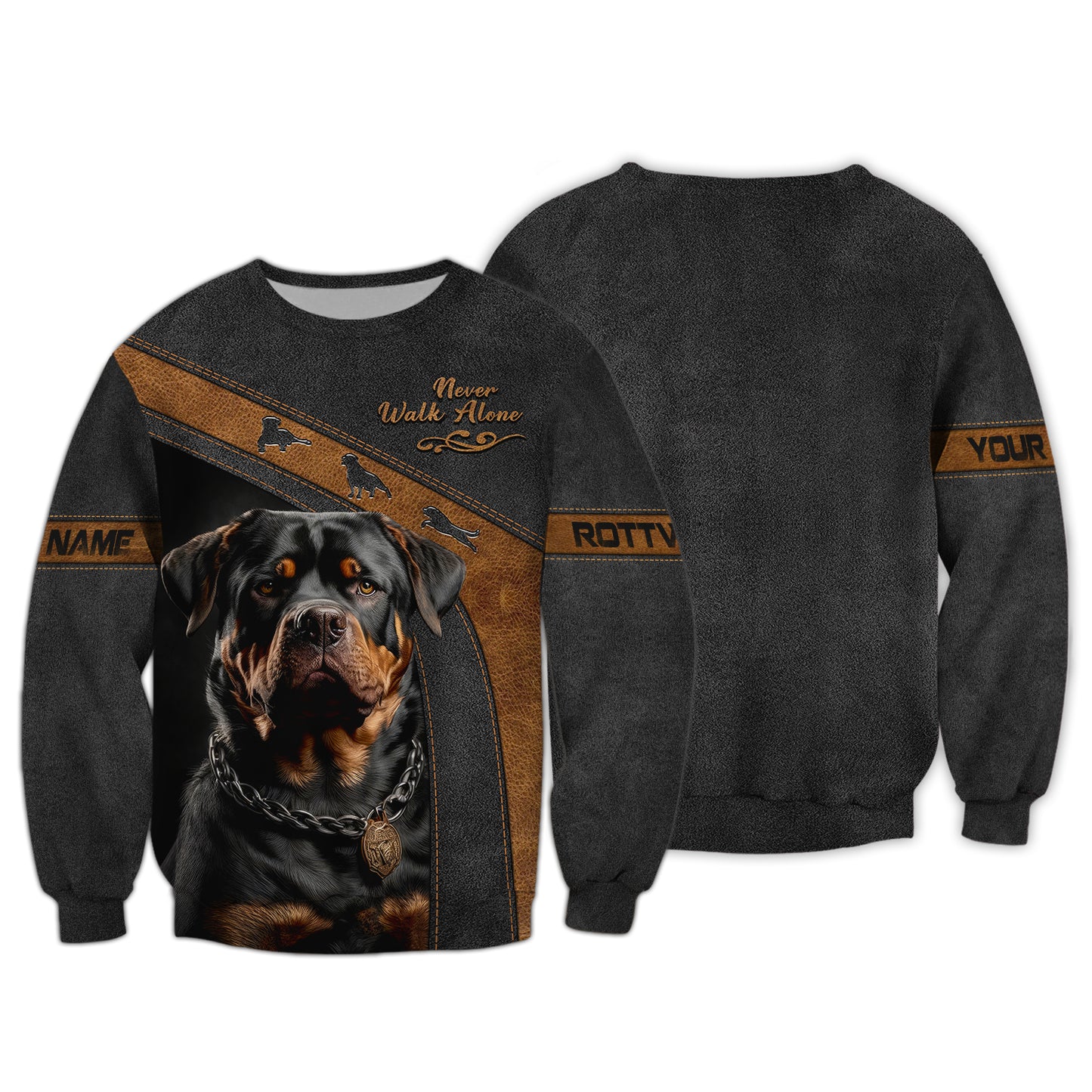 T-shirts personnalisés Majestic Rottweiler T-shirt 3D Rottweiler Cadeau pour les amoureux des chiens