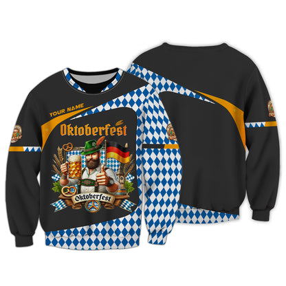 Camisetas 3D del Oktoberfest, festival de cerveza, regalo personalizado para amantes del Oktoberfest