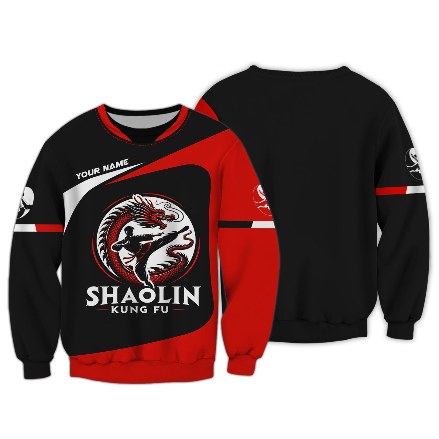 Camiseta personalizada con nombre en 3D de Shaolin Kung Fu, regalo personalizado para amantes del Shaolin Kung Fu