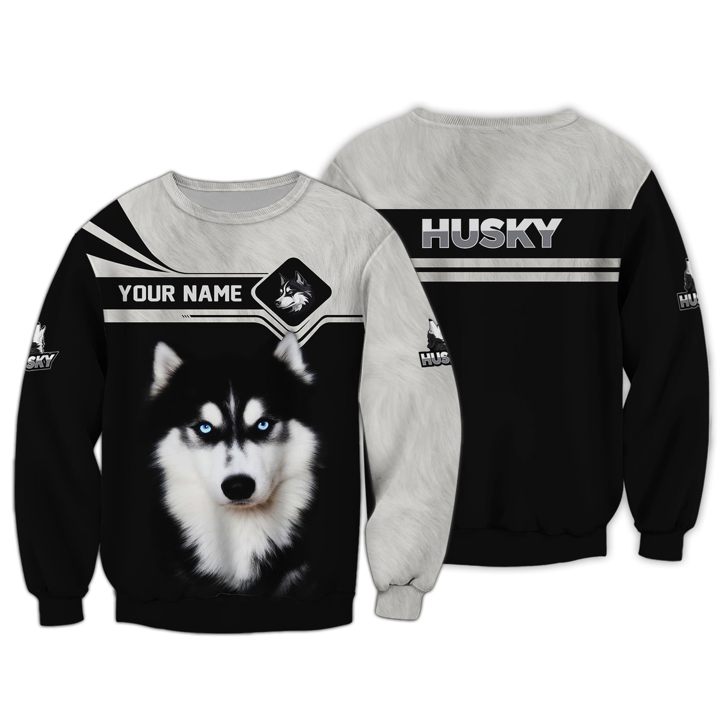 Husky Custom Name Shirt Gift For Dog Lovers 3D Shirts