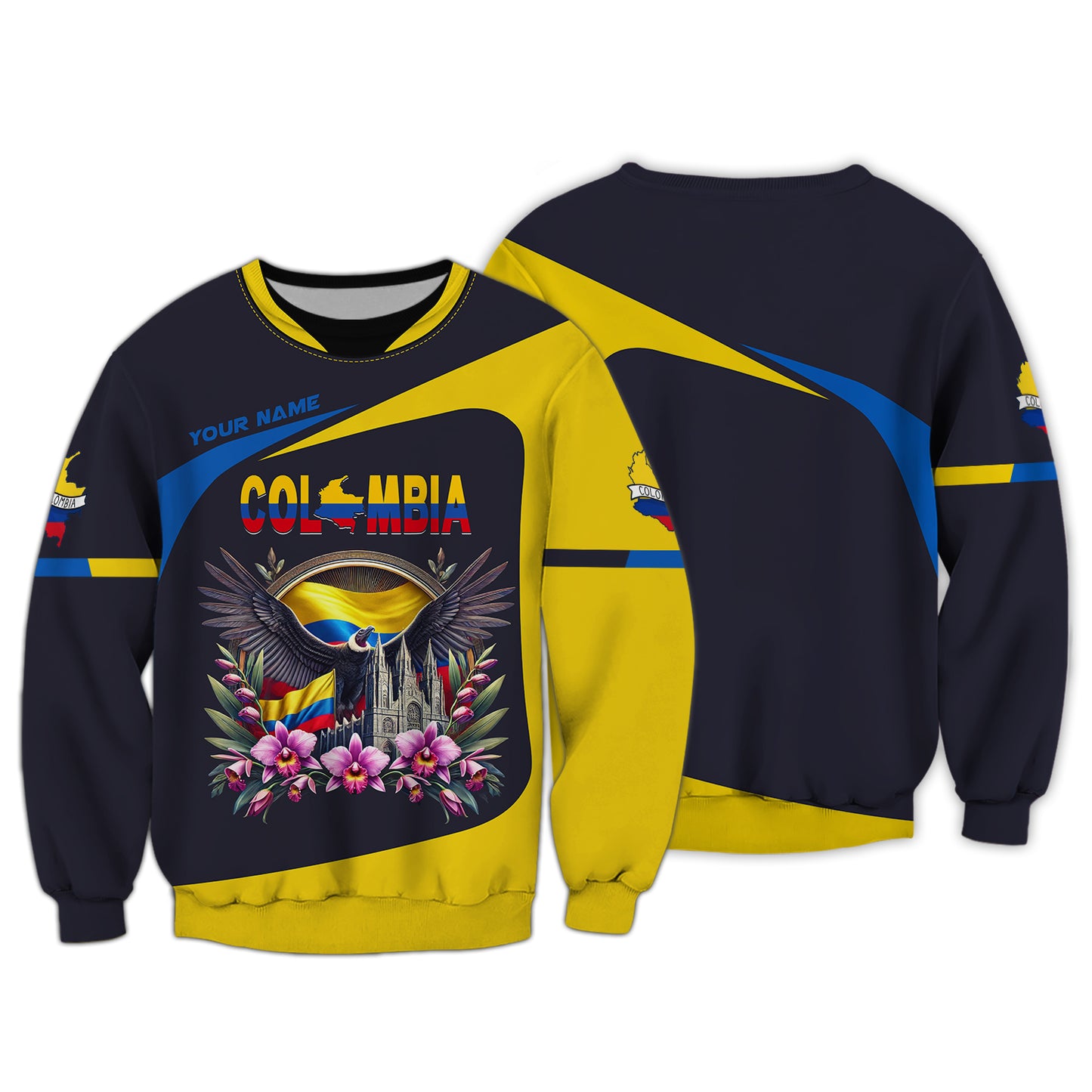 Personalized Colombia With Andes Condor Shirt - Celebrate Colombian Heritage