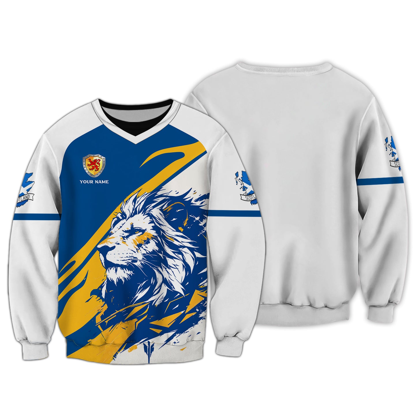 Personalized Scotland Shirt - Bold Lion Design