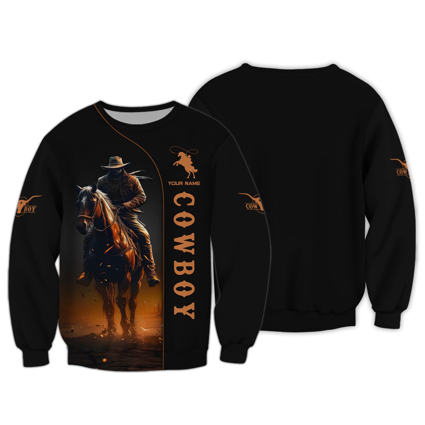 Camisetas personalizadas de vaquero montando a caballo, regalo para amantes de los vaqueros