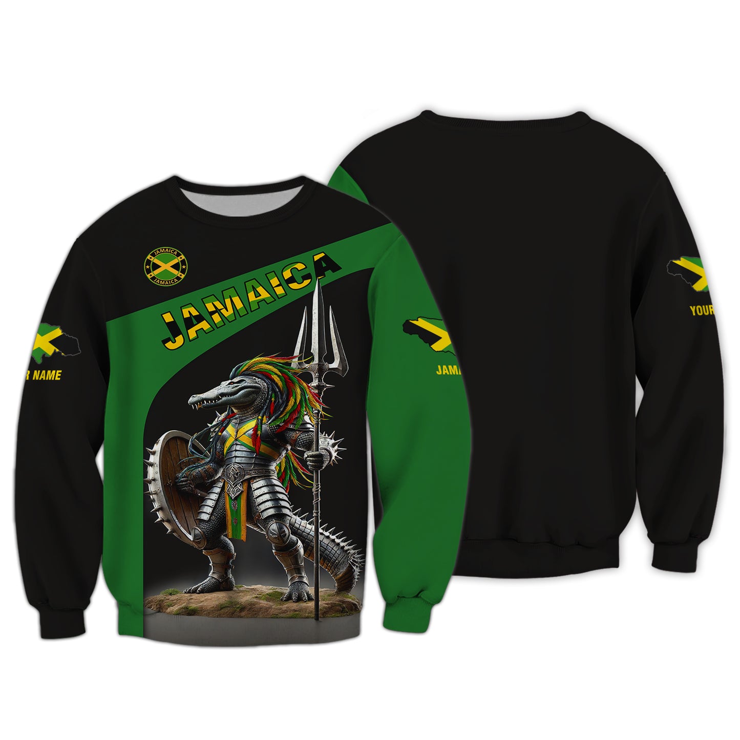 Personalized Jamaica Pride Shirt Great Crocodile Warrior Of Jamaica Gift For Jamaican Lovers