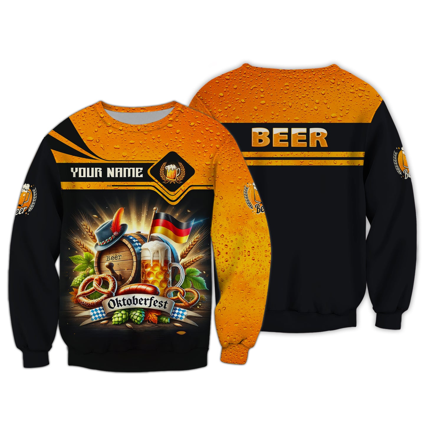 T-shirt 3D Oktoberfest, cadeau personnalisé pour les amateurs de l'Oktoberfest