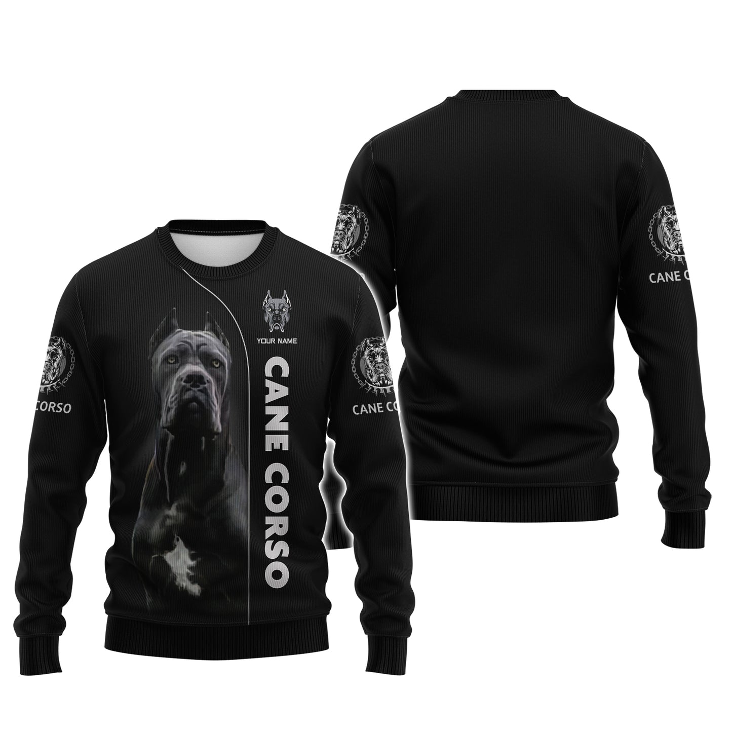 Camisetas con estampado 3D completo de Cane Corso para perros, regalo con nombre personalizado para amantes de los perros