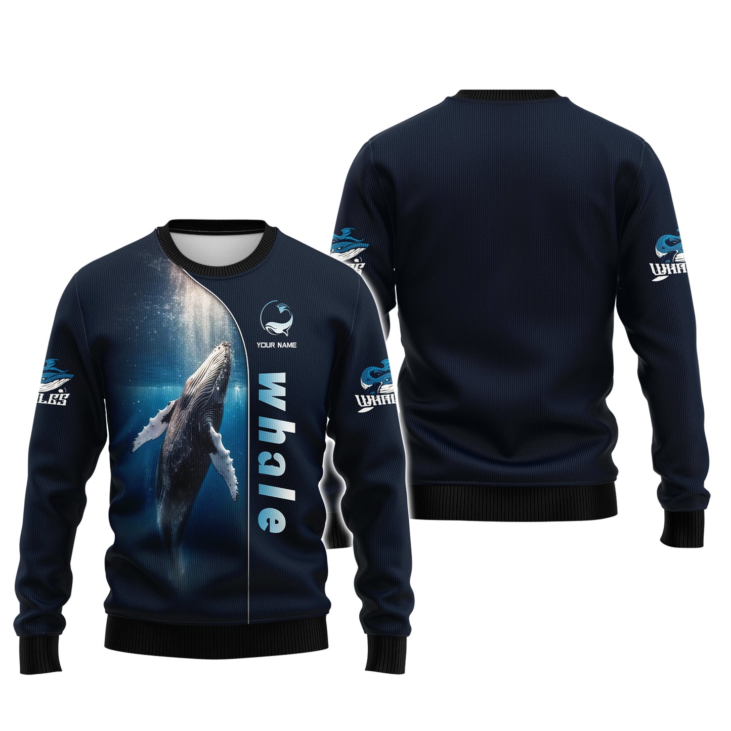 Personalized Name Whale 3D Shirts - Embrace The Spirit Of The Ocean