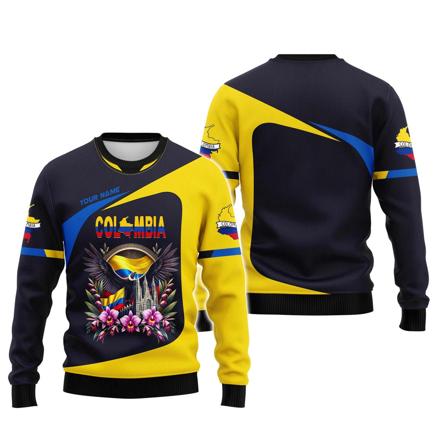 Personalized Colombia With Andes Condor Shirt - Celebrate Colombian Heritage