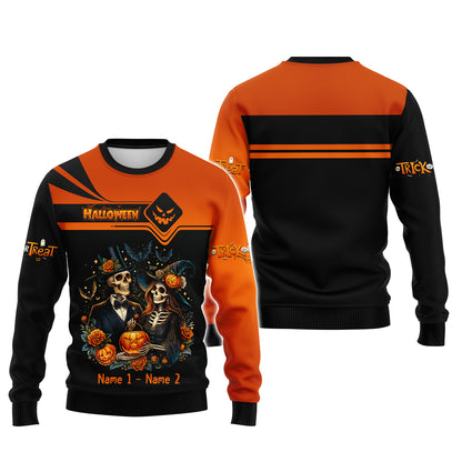 Camisetas personalizadas con nombre en 3D y mensaje de feliz Halloween Camiseta de Halloween con calabaza y pastor alemán