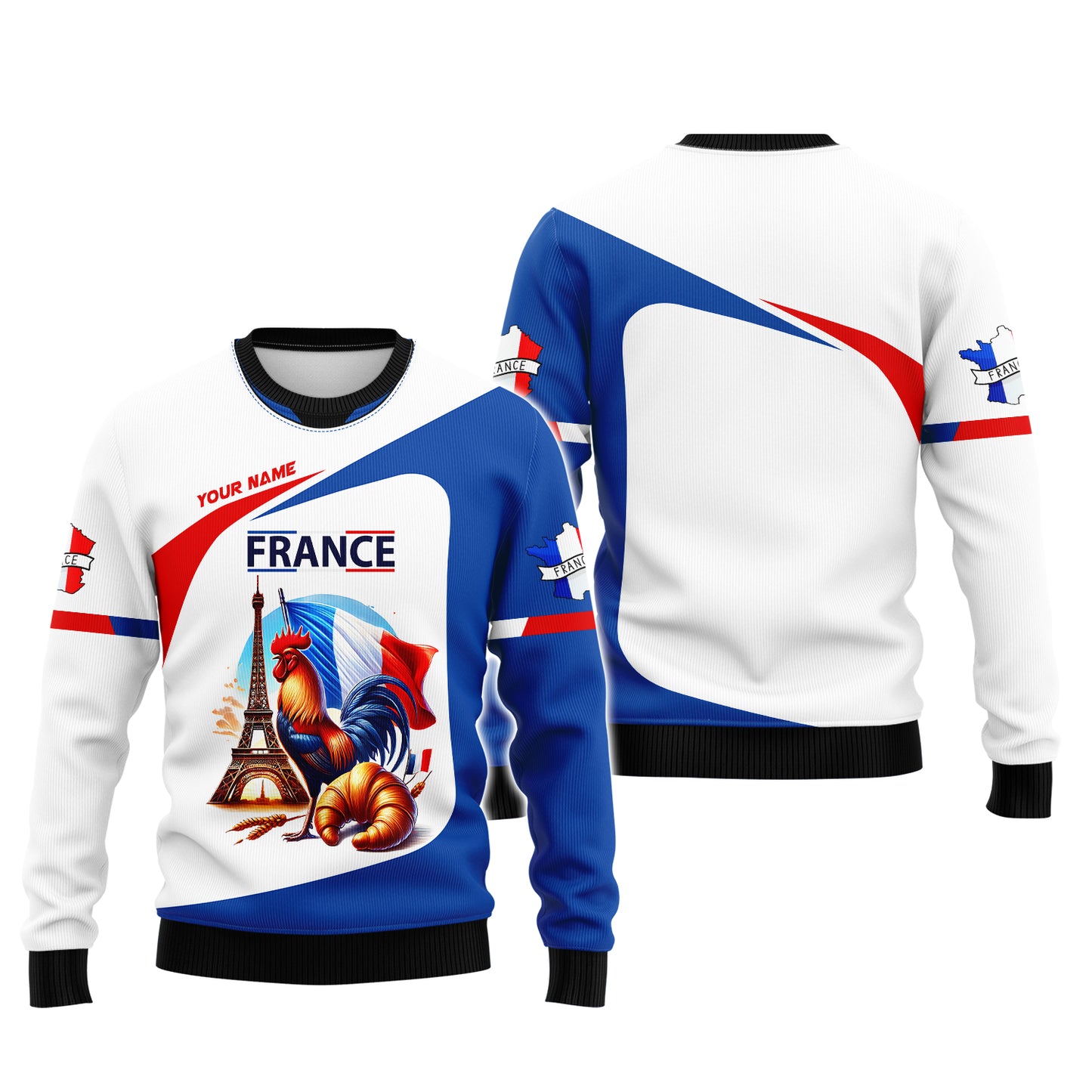 Personalized France Pride Shirt - Celebrate French Heritage in Style