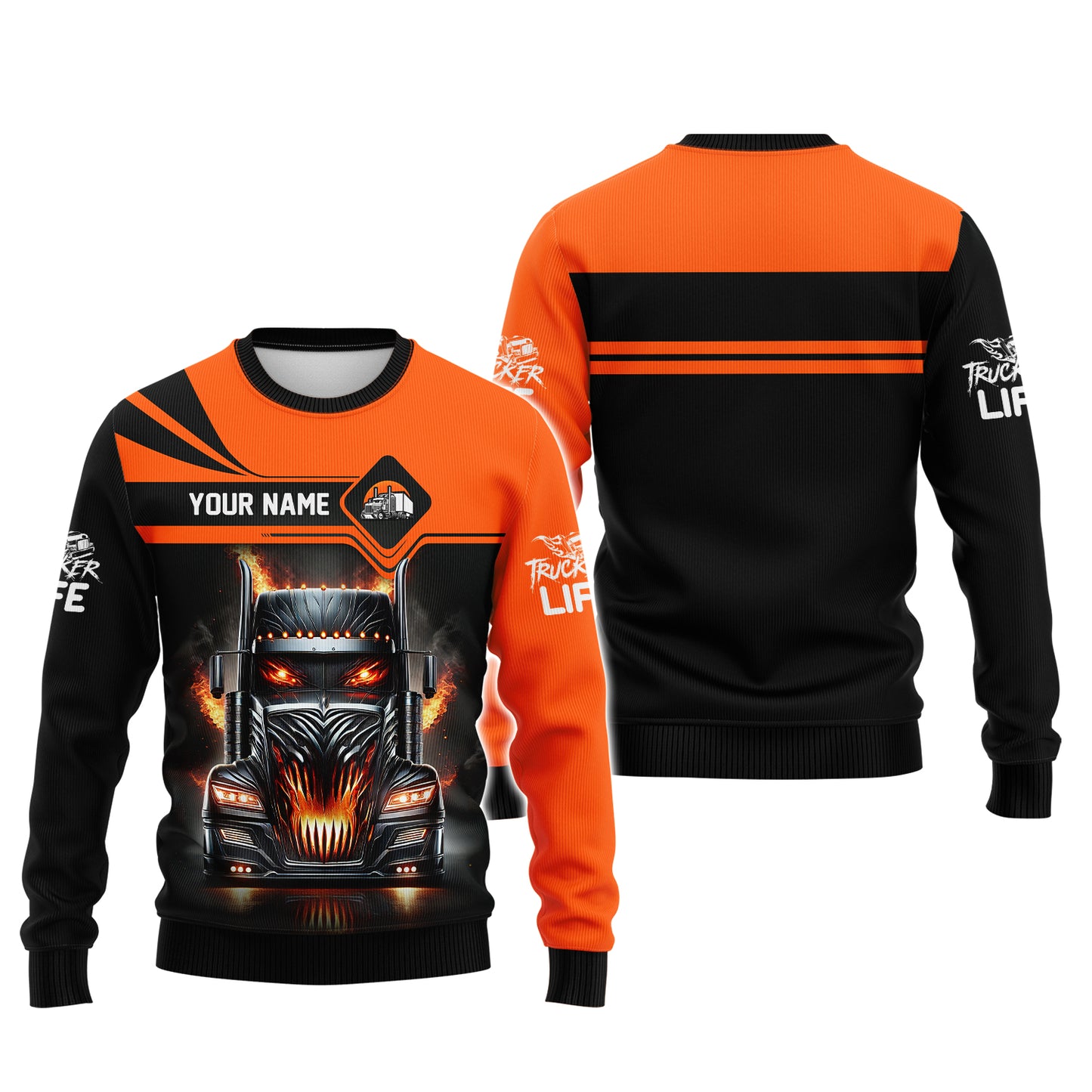 Custom Trucker Life T-Shirt Personalized Name Gift For Trucker Lovers