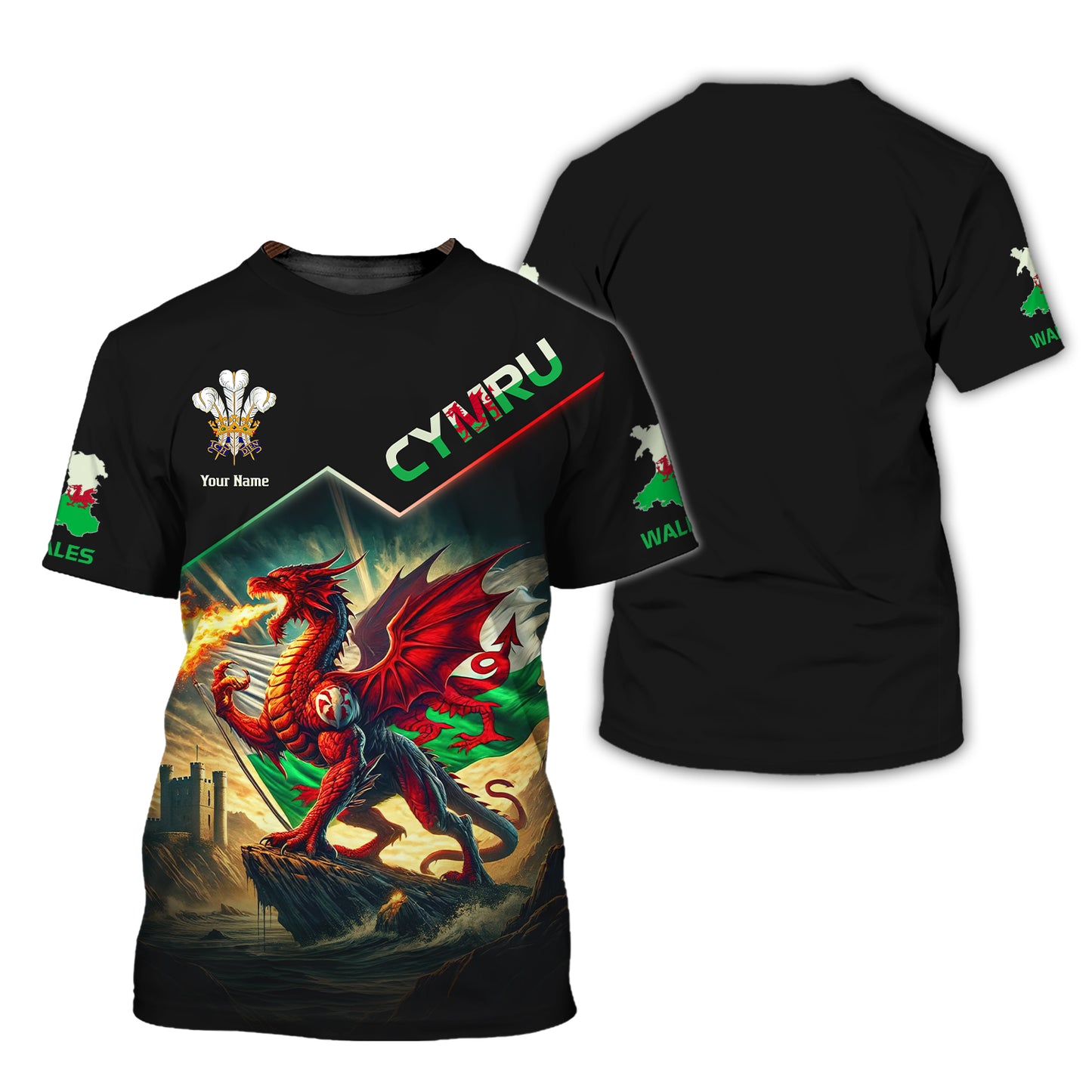 Personalized Wales Pride Shirt - Celebrate Welsh Heritage