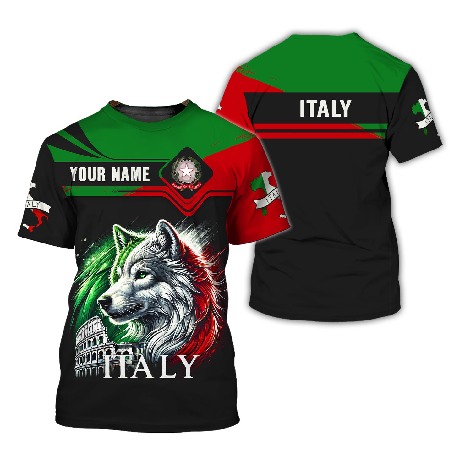 Camiseta personalizada del orgullo italiano: muestra tu pasión por Italia