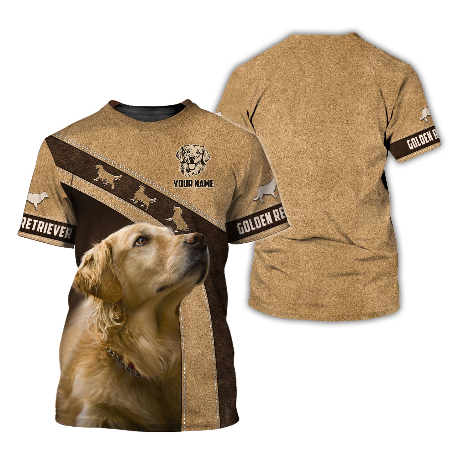 T-shirt Golden Retriever personnalisé – Célébrez votre fidèle compagnon