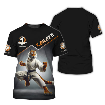 Personalized Karate Tiger Shirt - Unleash Your Inner Warrior