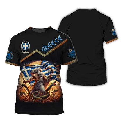 T-shirt personnalisé Grèce Cronus - Adoptez votre héritage grec